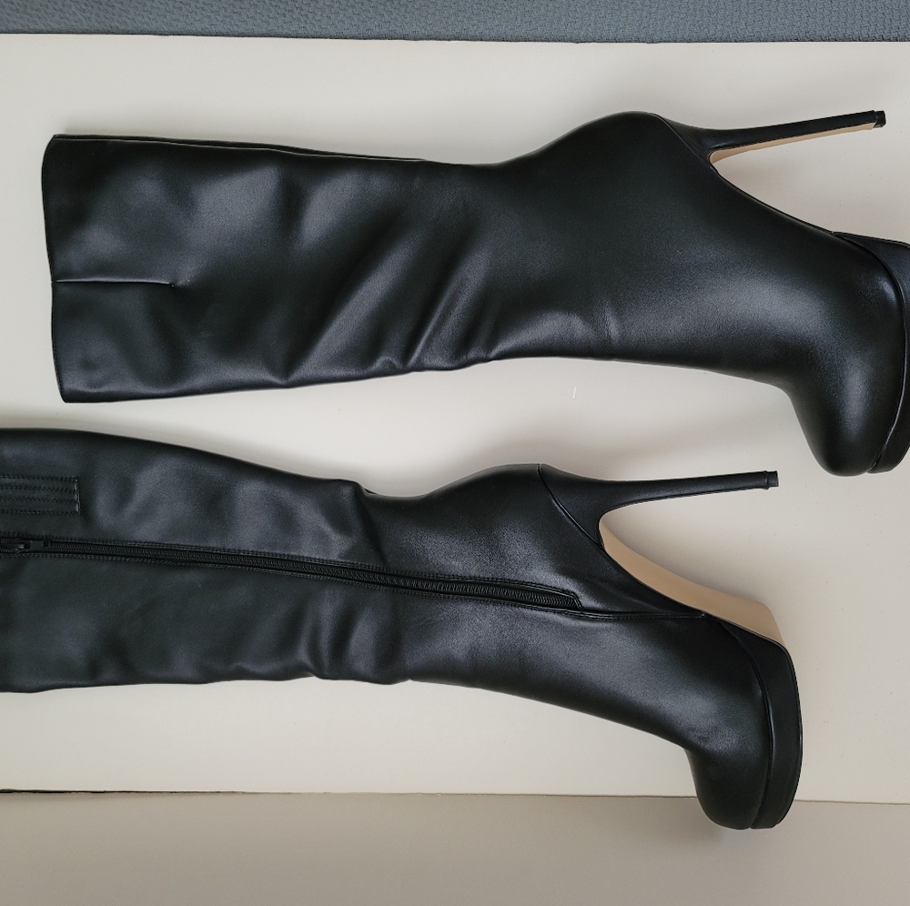 1 pair of Christian louboutin  style boots